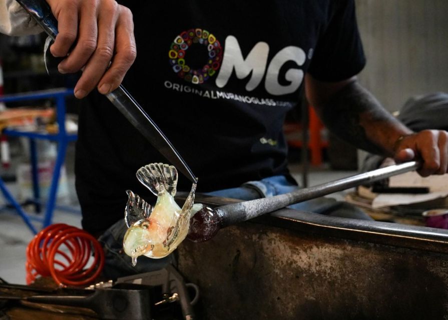 Glass Blowing Show Visit Murano Glass Factory & Showroom OMG - At the furnace, the craft is the main attraction