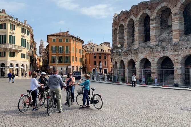 Highlights and hidden gems Verona Bike Tour - The Scaliger Bridge and San Zeno