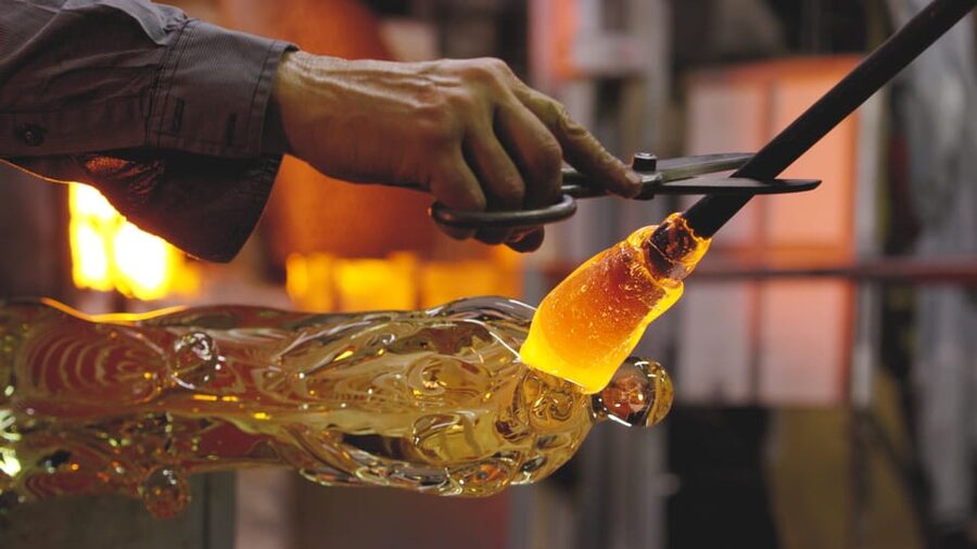 Murano: Glass Blowing Demonstration and Artistic Glass Gift - A working glass factory in a former monastery