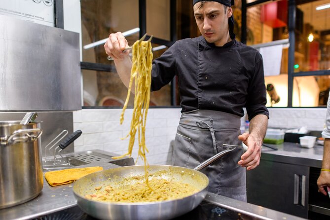 Pasta and Tiramisu Cooking Class with Wine in Venice - Then sit down to eat what you made