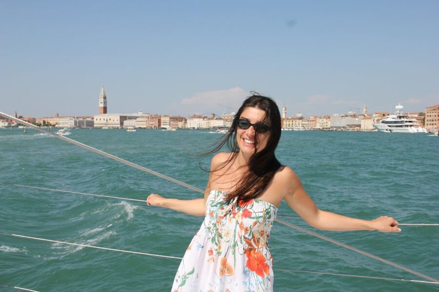 Venice: Lagoon Catamaran Cruise with Music and Drinks - Leaving San Marco for the Giudecca Canal