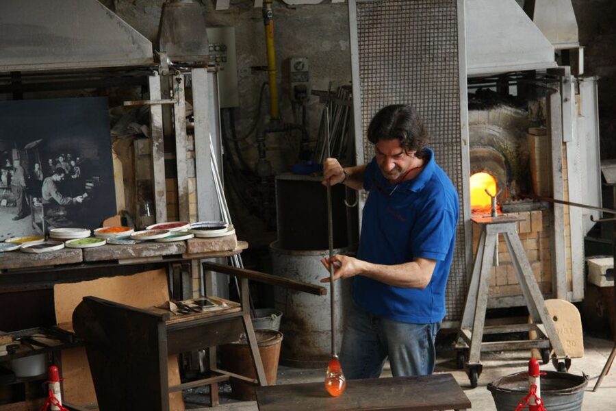 Venice: Murano, Burano, Torcello, and Glass Factory Tour - Murano: watch glass take shape