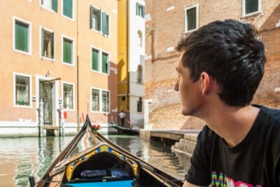Shared Gondola Ride Across the Grand Canal