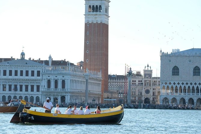 Venice Sunset Cruise by Typical Venetian Boat with Prosecco - St. Mark’s Basin and the city from outside