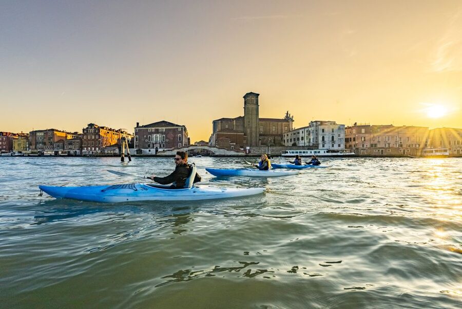 Venice: Sunset Kayak Tour in the Canals - What the price includes, and what it supports